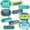 Big Dot of Happiness Funny Blue Bar Mitzvah - Boy Party Photo Booth Props Kit - 10 Piece